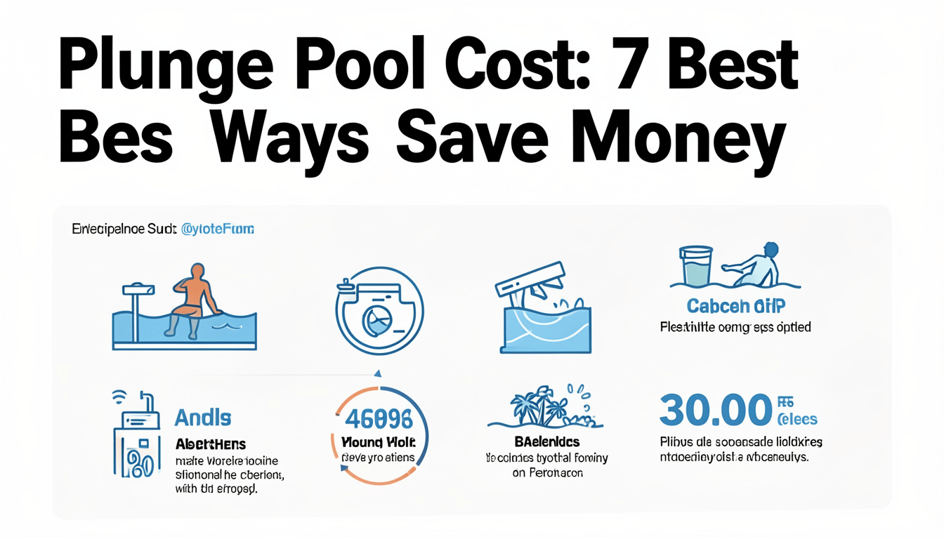 Plunge Pool Cost: 7 Best Ways to Save Money (Proven Guide) 1 Affordable plunge pool installation in backyard showing cost-effective design options
