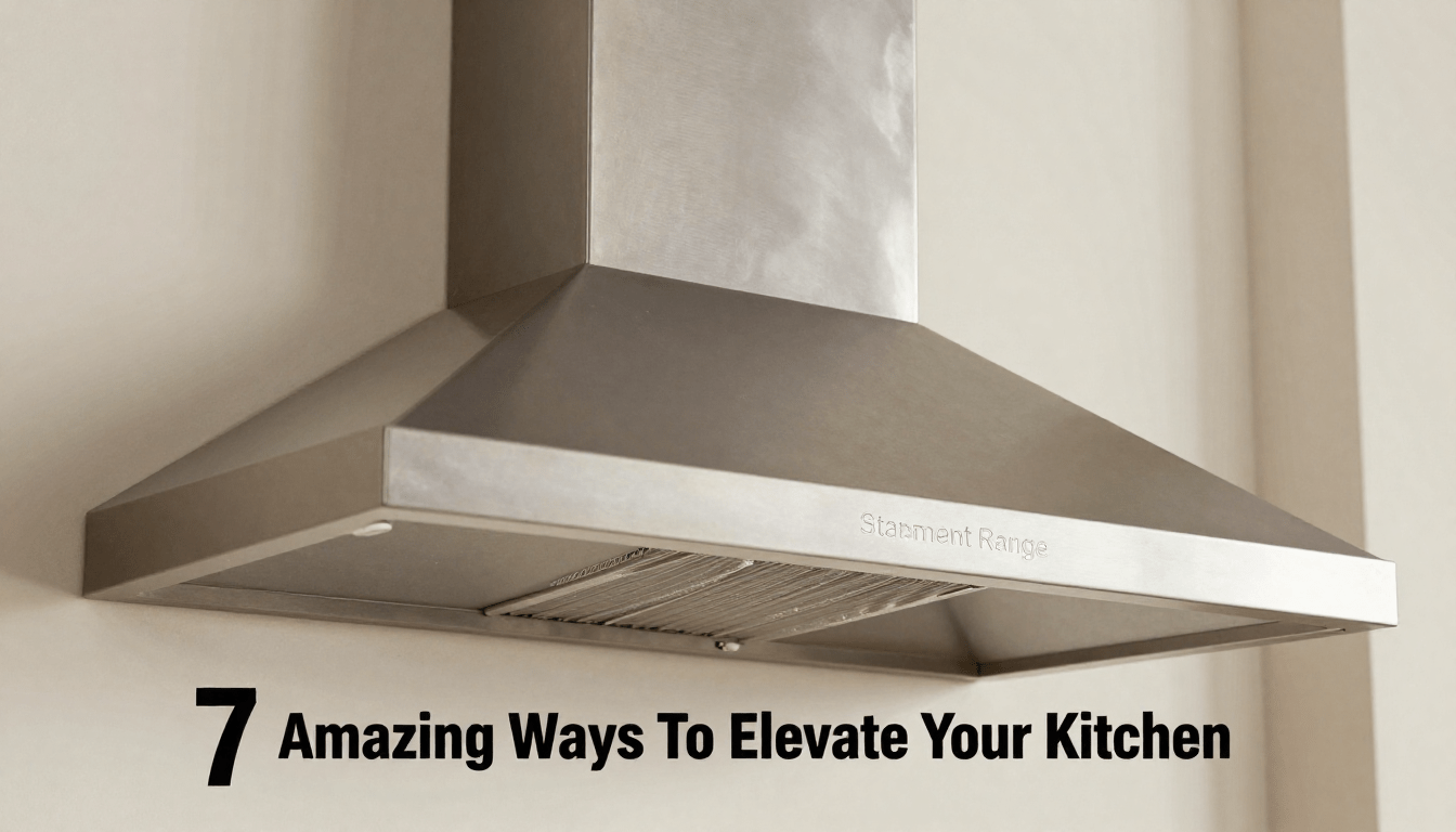 Statement Range Hood: 7 Amazing Ways To Elevate Your Kitchen (Proven Guide) 1 Statement range hood design elevating modern luxury kitchen interior
