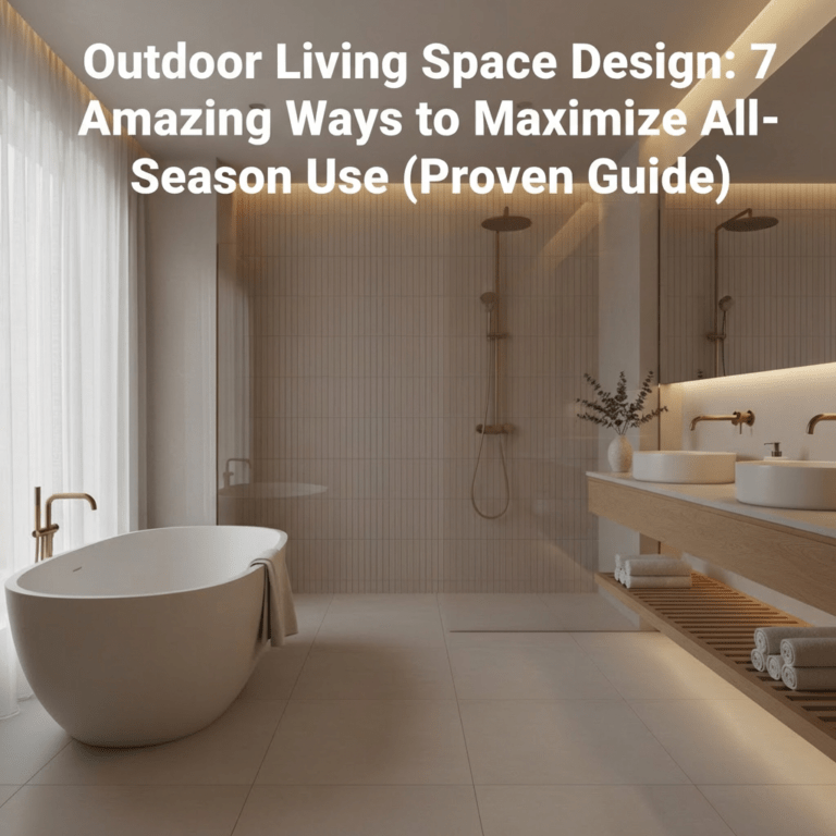 Outdoor Living Space Design: 7 Amazing Ways to Maximize All-Season Use (Proven Guide) 9 All-season outdoor living space with covered design for year-round use