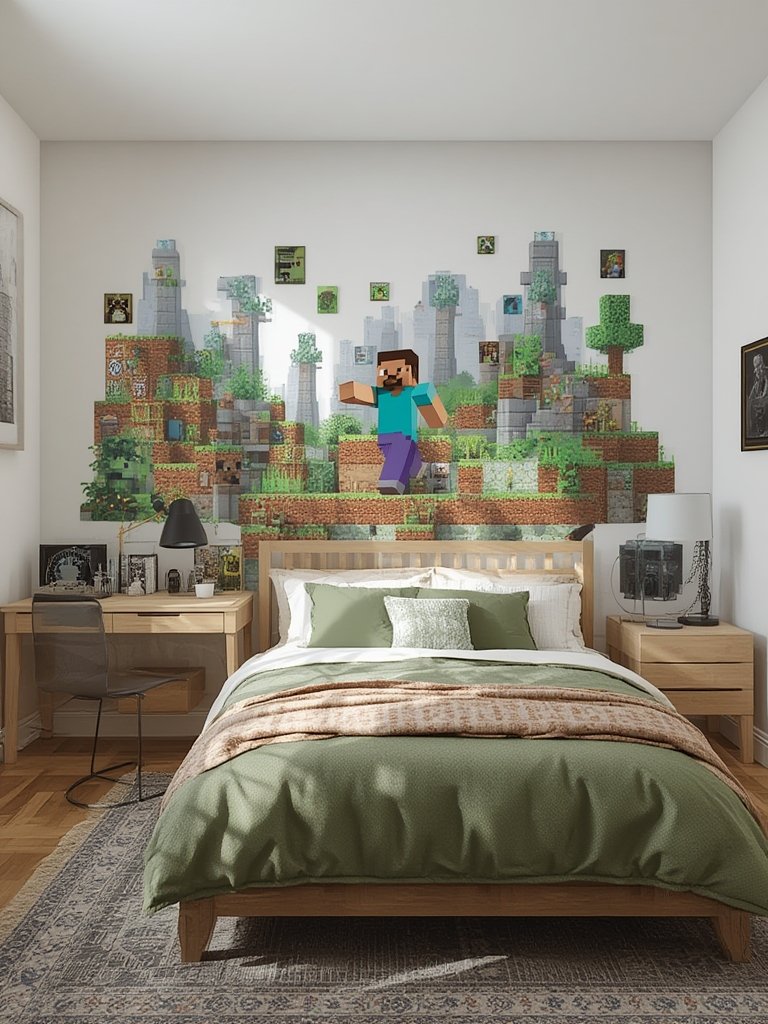 Minecraft Decal: 7 Ultimate Secrets For Amazing Room Makeovers 2026 2 minecraft decal in action