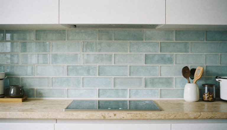 Eco Friendly Peel And Stick Backsplash: 7 Amazing Ways to Upgrade Your Kitchen (Proven Guide) 1 Sustainable kitchen with eco-friendly peel and stick backsplash made from recycled materials in modern green design