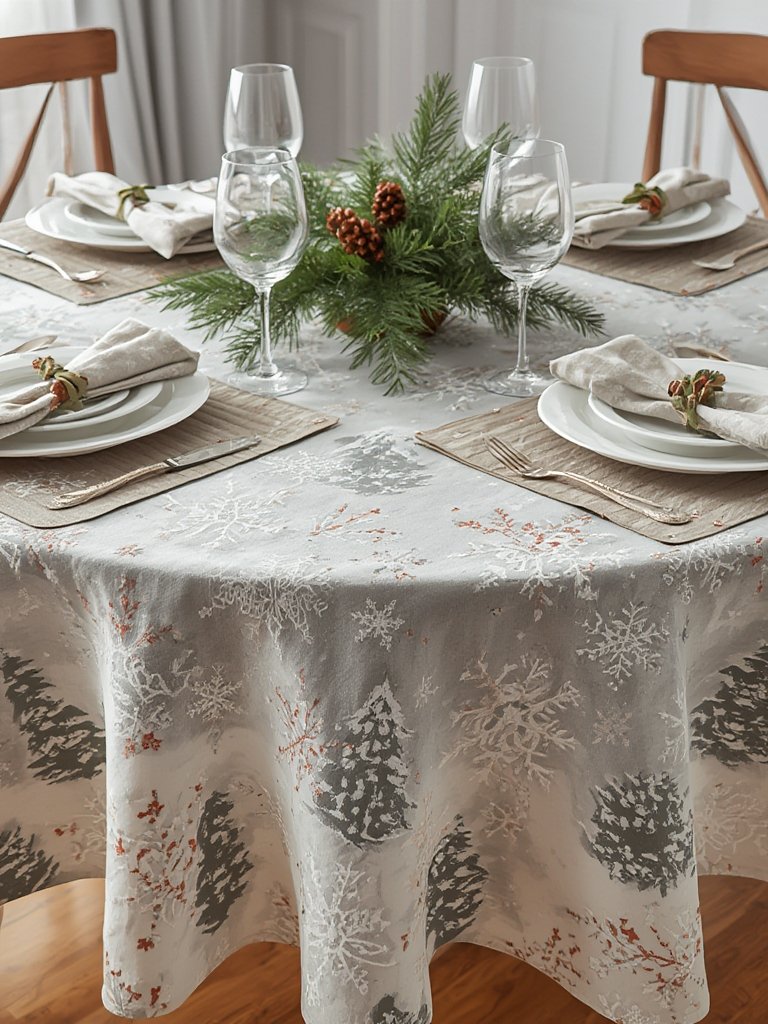 Christmas Tablecloth: 7 Ultimate Checklist For Amazing Holiday Tables In 2026 2 Christmas tablecloth in action