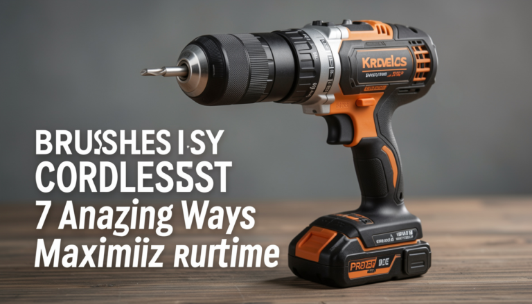 Brushless Cordless Drill: 7 Amazing Ways To Maximize Runtime (Proven Guide) 5 Brushless cordless drill with efficient motor maximizing battery runtime and performance