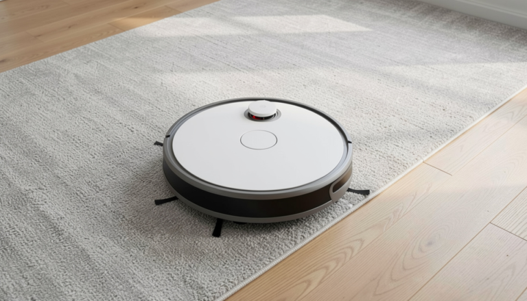 Robot Vacuum Mop For Carpets And Hard Floors: 7 Best Ways To Achieve Spotless Floors (Proven Guide) 5 Robot vacuum mop transitioning between carpet and hard floors achieving spotless multi-surface cleaning